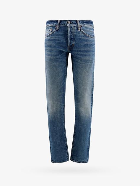 Jeans Man Blue Jeans Tom Ford Man, Tom Ford Menswear, Tom Ford Jeans, Men's Bottoms, Men's Toms, Tom Ford Men, Youtube Logo, Cotton Jeans, Denim Jeans Men