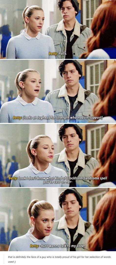 Betty Jughead, Riverdale Bughead, Riverdale Quotes, Riverdale Cw, Eyes Ideas, Riverdale Cole Sprouse, Bughead Riverdale, Riverdale Funny, Riverdale Memes