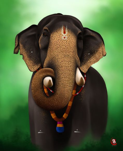 ArtStation - RAMAN, Amit Baokar Thechikottukavu Ramachandran, Bull Elephant, Elephant Photography, Ganesha Elephant, Elephant Wallpaper, Elephant Images, Elephant Pictures, Elephants Photos, Elephant Drawing