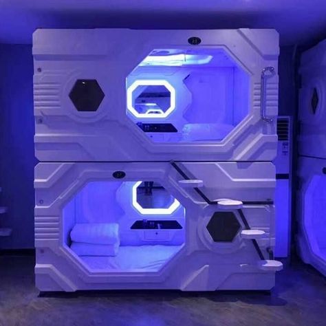 Sci Fi Sleeping Pod, Capsule Bedroom, Apocalypse Shelter, Capsule Room, Sensory Bed, Capsule Bed, Sleep Pod, Robot Room, Pod Bed