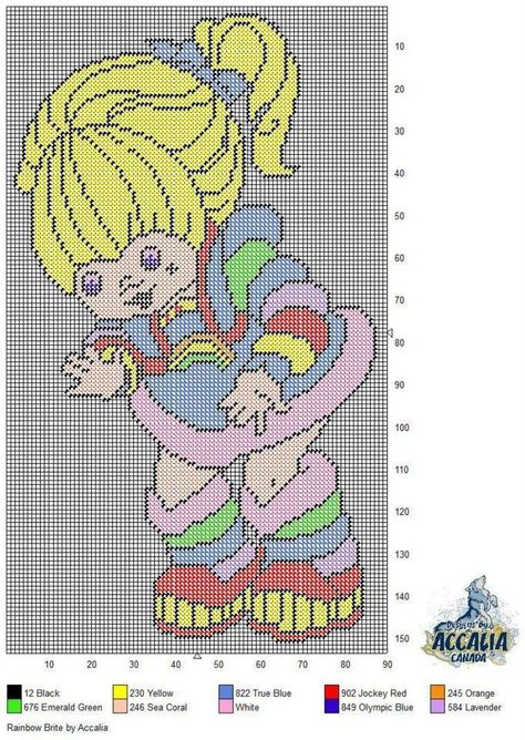 Knitting Graphs, Bright Cross Stitch, Cross Stitch Floss, Plastic Canvas Stitches, Pen Pattern, 80s Cartoon, Plastic Canvas Patterns Free, Stitch Cartoon, Disney Cross Stitch