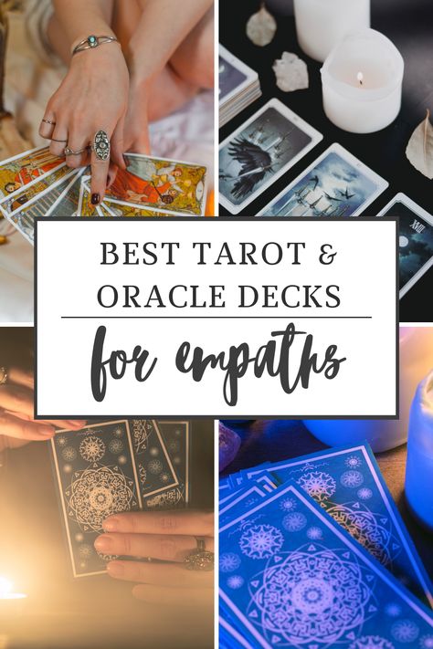 These are my favorite Tarot and Oracle decks I've been using professionally for years! They're classic and cover ALL the bases. Tarot and Oracle cards are a must have for empaths for everyday guidance. Angel Therapy, Divination Cards, Buddhist Practices, Angel Oracle Cards, Doreen Virtue, Rider Waite Tarot, Spiritual Tools, Hero's Journey, Oracle Decks