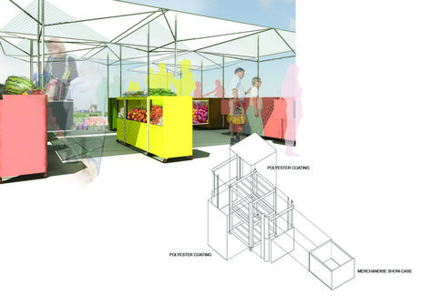 Market Stall Design - Market Stall Design Architecture, Market Stall Design, Urban Market, Food Stall Design, Porch Bed, Stall Design, Public Architecture, Kiosk Design, Buddhism Quote