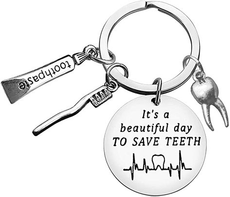 Dentist Keychain, Dental Keychain, Dentist Graduation, Dentist Gifts, Funny Dentist, Dental Assistant Gifts, Dental Hygienist Gifts, Medical Quotes, Dentist Humor