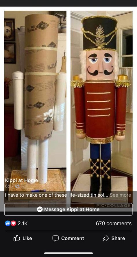 Nutcracker Christmas Decorations, Christmas Props, Homemade Christmas Decorations, Christmas Float Ideas, Christmas Porch Decor, Office Christmas Decorations, Christmas Wood Crafts, Candy Christmas Decorations, Candyland Decorations