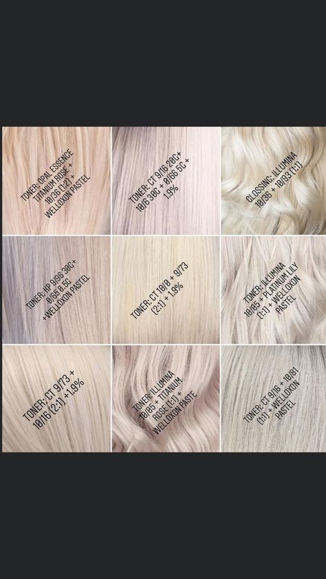 Wella Toner Chart, Hair Color Guide, Colour Touch Wella, Wella Hair Color, Blonde Hair Makeup, Grey White Hair, New Hair Do, White Hair Color, Hair Toner