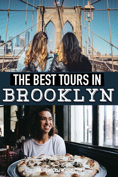 BEST TOURS IN BROOKLYN | things to do in Brooklyn | Brooklyn food tour | Brooklyn walking tour | Brooklyn Bridge tour | tours of Brooklyn | Brooklyn New York | Things to do in Williamsburg Brooklyn | Brooklyn photography | Brooklyn Food | street art in Brooklyn |  Brooklyn instagram locations | cool things to do in Brooklyn | Brooklyn Travel Guide | Brooklyn travel tips | Brooklyn Bridge | Manhattan Bridge | things to do in New York City | NYC tips #brooklyn #nyc #bucketlist #travelguide Brooklyn Things To Do, Brooklyn Guide, Nyc Tips, Brooklyn Food, Brooklyn Photography, Nyc Attractions, York Things To Do, Nyc Travel Guide, Best Places To Vacation