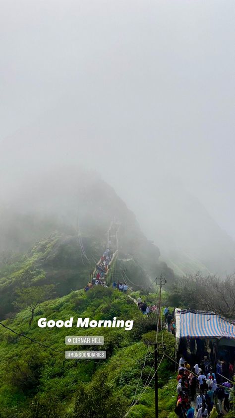 Girnar hill - monsoon trip Monsoon Fits, Iphone Wallpaper Photography, Wallpaper Photography, Best Snapchat, Nainital, Basic Skin Care Routine, Hand Art Drawing, Hand Art, Girls Fashion