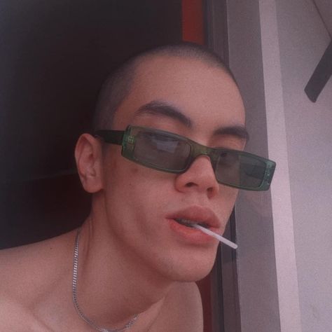 Buzzcut Shades Glasses Lollipop Aesthetic Aestheticboy Aestheticboys Grunge tiktok grungeboys boys boy #Buzzcut #Shades #Glasses #aesthetic #lollipop #grunge #boys #boy #aestheticboys #aestheticboy #necklace #Bald #BuzzcutShades Buzzcut With Glasses Men, Buzzcut Glasses Men, Mirror Thoughts, Aesthetic Lollipop, Buzzcut Ideas, Bald Boy, Grunge Boys, Glasses Aesthetic, Shades Glasses