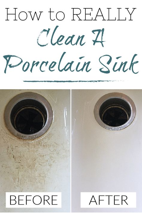 Clean Porcelain Sink, Clean Bathroom Sink, Porcelain Kitchen Sink, Porcelain Tub, Lavender Laundry, Deep Cleaning Hacks, Old Sink, Porcelain Sink, Clean Sink