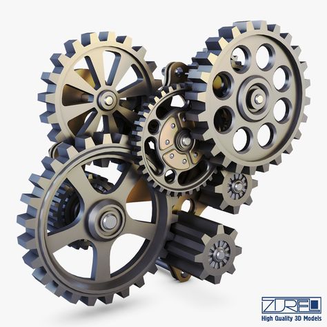 Mechanical Gears Design, Biomechanics Tattoo, Mechanism Design Ideas, Spool Clock, Gear Drawing, Robot Tattoo, Gear Mechanism, Gear Tattoo, Basic Sketching