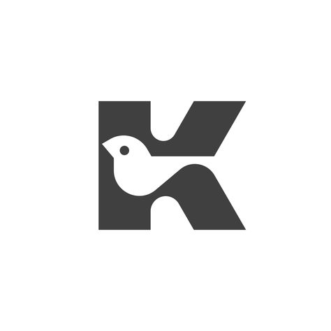 Letter K sparrow logo design by @anhdodes K Typography, Sparrow Logo, Coffee Shop Logo, Letter K, Logo Designer, Shop Logo, Logo Designs, Coffee Shop, Typography