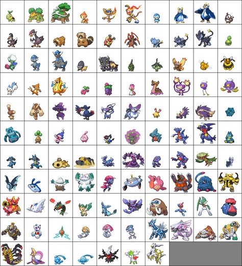 Pokemon List With Pictures, Sinnoh Pokemon, Pokemon List, Deviantart Pokemon, 150 Pokemon, Pokemon Cross Stitch, Pokemon Pokedex, Gym Leaders, New Pokemon