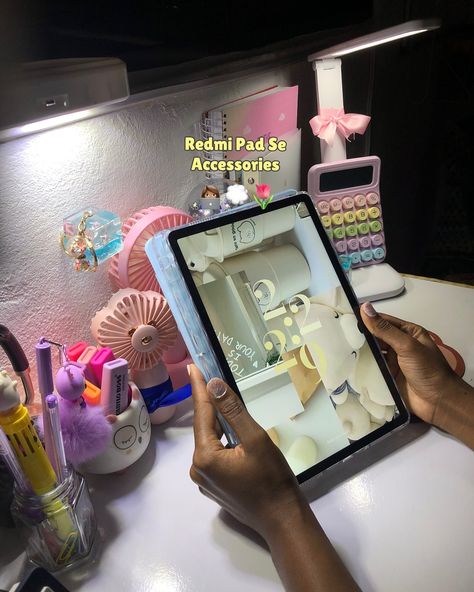 Redmi Pad se accessories 💭🌷✨ @xiaomi.global @xiaomi.rd Digital Notes, Aesthetic Desk, Studio Inspiration, Notes Art, Cute Desk, Desk Setup, Girls Fashion Clothes, Girls Fashion, Study Tips