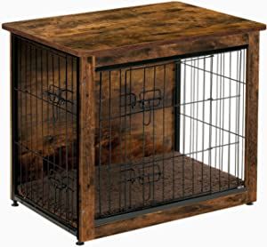 Wooden Crate End Table, Furniture Dog Kennel, Dog Kennel Indoor, Dog Crate Table, Indoor Dog Kennel, Crate End Tables, Wooden Dog Crate, Dog Kennel Furniture, Crate Table