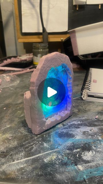 Dnd Portal, Xps Foam, Mini Paintings, Dungeons And Dragons, Portal, Led Lights, Led, Pink, On Instagram