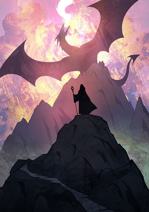 Dragon Spell, Dnd Board, Art Vibe, Dragon Silhouette, Game Cover, Beast Creature, Silhouette Images, Dnd Art, Dragon Artwork