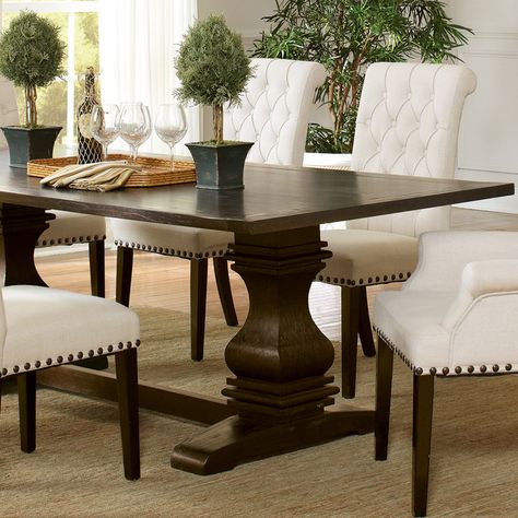 Modern Classic Dining Table, Modern Classic Dining, European Design Style, Traditional Dining Table, French Dining Tables, Double Pedestal Dining Table, French Baroque, Traditional Dining Tables, Dining Table With Storage