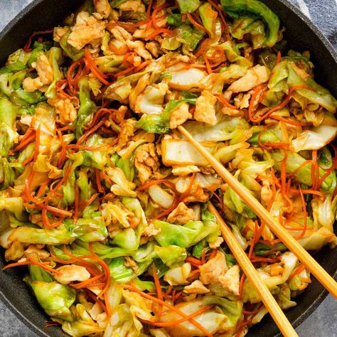 Asian Cabbage Stir Fry Asian Recipes With Cabbage, Stir Fry With Cabbage Vegetables, Asian Cabbage And Noodles, Sauteed Asian Cabbage, Chinese Pork And Cabbage Recipes, Shrimp And Cabbage Recipes Stir Fry, Stir Fry With Cabbage, Stir Fried Cabbage, Recipes Using Frozen Cabbage