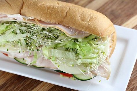 Jimmy John's Beach Club Barbecue Ideas, Burgers Recipes, Club Sandwich Recipes, Sub Sandwich, Slow Cooker Times, Jimmy Johns, Pumpkin Seed Recipes, Deli Turkey, Nice Recipes