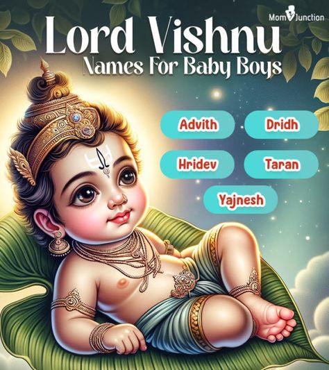 135 Most Popular Lord Vishnu Names For Baby Boys Latest Baby Boy Names Indian, Hindu Boy Names Unique Indian, Hindu Baby Boy Names Unique, Baby Boy Names Indian Unique, Baby Biy Names, H Baby Names, S Baby Boy Names, Name Of Baby Boy, Lord Vishnu Names