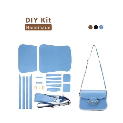 Diy Bag Kit, Diy Handmade Bags, Leather Handbag Patterns, Leather Kits, Diy Leather Bag, Sewing Kits, Diy Bag Designs, Diy Bags Patterns, Tote Bags Sewing