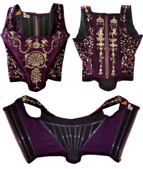 Vivienne Westwood Corset, Vintage Vivienne Westwood, Ropa Upcycling, Corset Fashion Outfits, Velvet Corset, Corset Fashion, Corsets And Bustiers, Purple Velvet, Historical Clothing