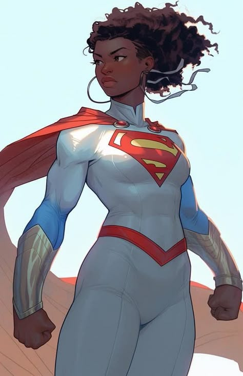 Black Superwoman, Black Superman, Black Heroes, Black Superheroes, Superman Art, Black Comics, By Any Means Necessary, Dc Art, Dc Comics Artwork