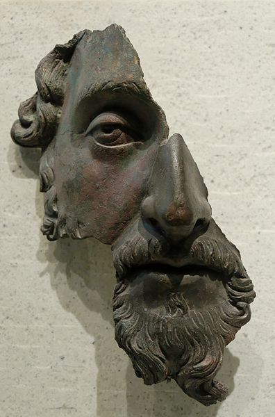 Roman bronze fragment, Louvre Roman Sculpture, Greek Sculpture, Roman Art, Louvre Museum, Marcus Aurelius, Ancient Artifacts, Ancient Romans, Ancient Rome, Art Sculpture