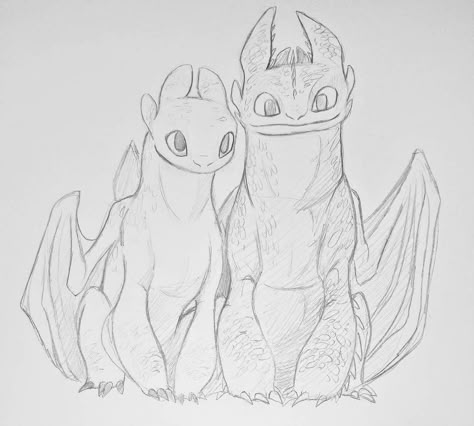 Light Fury And Toothless, Toothless Sketch, Toothless Drawing, Httyd Art, Light Fury, Dragon Sketch, Dragon Trainer, Train Your Dragon, Pinturas Disney