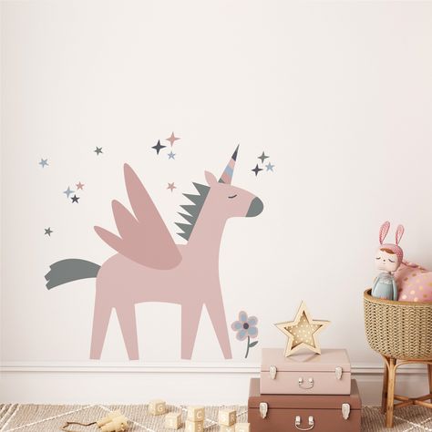 Transform your child's bedroom into a magical wonderland with these beautiful unicorn wall decals. They're easy to apply and remove, and they're made of durable fabric that will last for years. #unicorndecals #kidsroomdecor . #Unicorn_Kids_Room #Unicorn_Themed_Bedroom #Unicorn_Wall_Decal #Unicorn_Sticker Unicorn Themed Bedroom, Unicorn Kids Room, Unicorn Wall Decal, Rose Sticker, Unicorn Wall Art, Unicorn Wall, Fabric Wall Decals, Beautiful Unicorn, Unicorn Kids