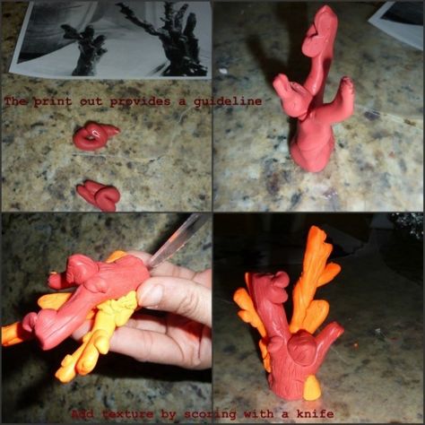 Ceramic Coral Reefs, Clay Coral, Air Dried Clay, Tutorial Polymer Clay, Clay Fish, Air Dry Clay Projects, Polymer Clay Sculptures, Clay Baby, Clay Sculptures