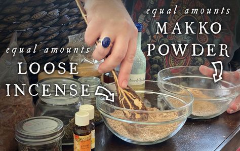 Making Incense Cones Using Makko Powder How To Make Incense Cones, Diy Incense Cones, How To Make Incense, Homemade Incense, Making Incense, Incense Recipes, Incense Blends, Incense Powder, Loose Incense