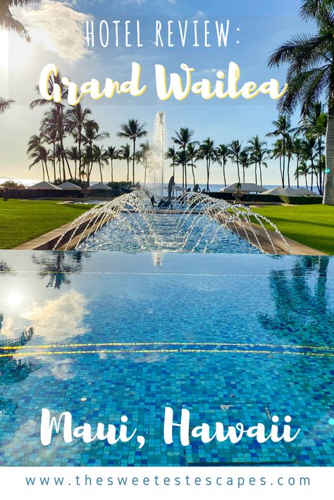 Looking for a place to stay in Wailea, Maui?! We recommend the Grand Wailea for couples, honeymoons, and families! It is a luxury resort with great amenities including an amazing pool and beach! See everything they have to offer and why you must stay here when planning your next trip to Hawaii! #maui #hawaii #grandwailea #wailea Travelling Usa, Hawaiian Honeymoon, Wailea Maui, Pool And Beach, Trip To Hawaii, Hawaii Maui, Active Family, Luxury Resorts, Pacific Islands