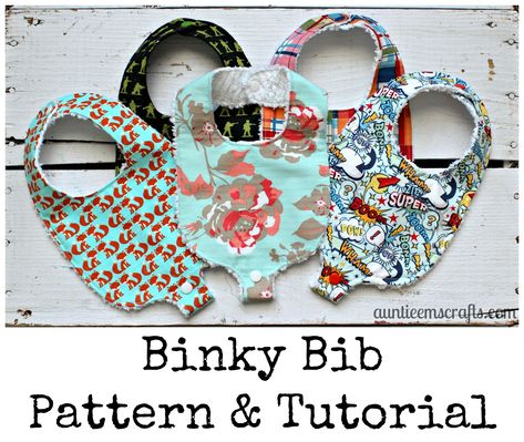 Free Pacifier/Binky Bib Pattern and Tutorial by AuntieEmsCrafts.com Free Baby Bib Sewing Patterns, Pacifier Bib Pattern, Bib With Pacifier Holder Pattern Free, Baby Bandana Bibs Patterns Free, Binky Bib, Bandana Bib Boy Pattern Free, Bandana Bib Pattern For Special Needs, Pacifier Bibs, Burp Cloth Patterns