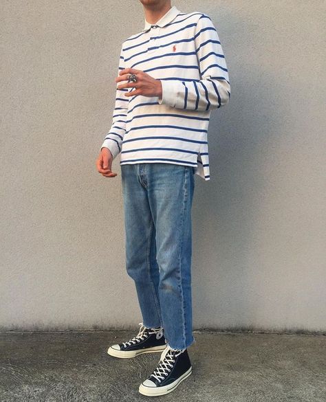 Converse Outfit Men, Sneakers Hypebeast, 90 Style, Highsnobiety Fashion, Converse Outfit, 90s Fashion Men, Urban Aesthetic, Mens Fashion Urban, Outfits With Converse