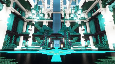 Underwater Base Minecraft Ideas, Minecraft Sea Temple Base, Minecraft Warden House, Minecraft Deepslate Cave Base, Minecraft Mega Base Interior, Minecraft Atlantis Build, Nether Base Minecraft Ideas, Minecraft Mega Base Ideas Underground, Ocean Base Minecraft