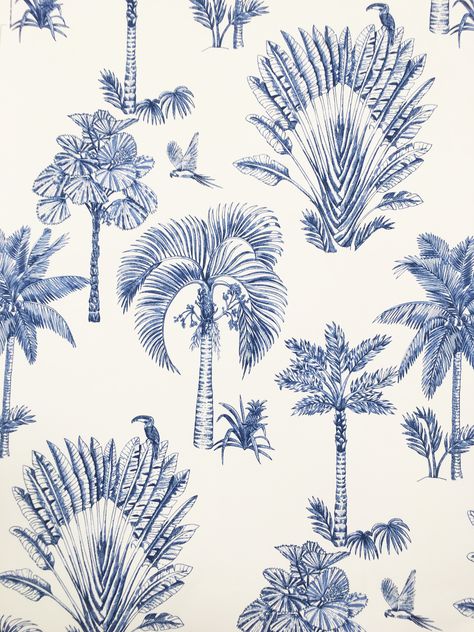 Tommy Bahama Aesthetic, Toile Wallpaper Iphone, Blue And White Branding, Beachy Textures, Coastal Background, Palm Tree Prints, Classy Pattern, Coastal Pattern, Blue And White Wallpaper