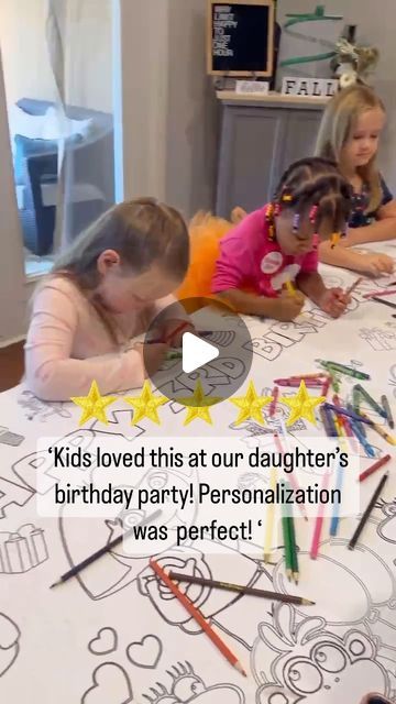 Creative Crayons Workshop ® on Instagram: "Join me in wishing Zoi a happy 3rd birthday! 🎉 How cute are they coloring together for her celebration?! 😍 #kidsbirthdayparty #thirdbirthday #kidspartyideas #momhack #girlmomma" 3rd Birthday Party For Girls, Girls Activities, Happy 3rd Birthday, Activities For Girls, Birthday Activities, Third Birthday, 3rd Birthday Parties, Fall Kids, Daughter Birthday