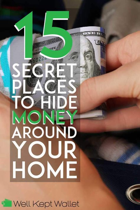 Sometimes, having some cash on hand can be really useful or inevitable if you don't have a bank account. Here are 13 secret place you could try to hide money in your house! I never thought of #9! Secret Money Storage Diy, Safe Box Ideas Hiding Places, Secret Hiding Places In House, Secret Places In Houses, Where To Hide Stuff In Your Room, Secret Box Ideas, Places To Hide Things, Money Hiding Ideas, How To Hide Money