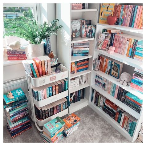 📚🌿 𝘨𝘭𝘰𝘸 𝘶𝘱 𝘱𝘦𝘯𝘥𝘪𝘯𝘨 .. 💭 do you have a dedicated reading nook? So when we moved in to our new home before Christmas I always planned on having some sort of reading space but at the minute I just have overflowing shelves and what you can’t see at the other side of the room is all the *junk* that doesn’t have a home yet 🤣 My book room is getting a glow up next week and I can’t wait! I have 2 new bookshelves on the way (the one to the right is actually two shorter shelves stood on top of one a... Overflowing Bookshelves, Book Room, Reading Nook, Nook, Glow Up?, Before Christmas, Bookshelves, New Homes, Shelves