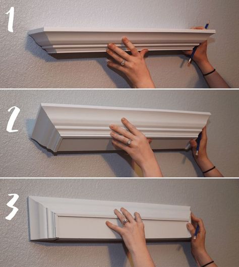 How to Hang Floating Shelves | Easiest Way to Hang Floating Shelves | DIY Floating Shelves Diy Shelves Bedroom, Ikea Linnmon, Pallet Deck Diy, Lack Table, Hack Ikea, Floating Bookshelf, Diy Dresser Makeover, White Floating Shelves, Floating Shelves Bathroom