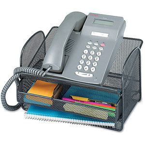 Safco Onyx Angled Mesh Steel Telephone Stand, Black Office Organization At Work Desks, Organization At Work, Work Desks, Office Organization At Work, Best Office Chair, Cubicle Decor, Steel Mesh, Telephones, Office Phone