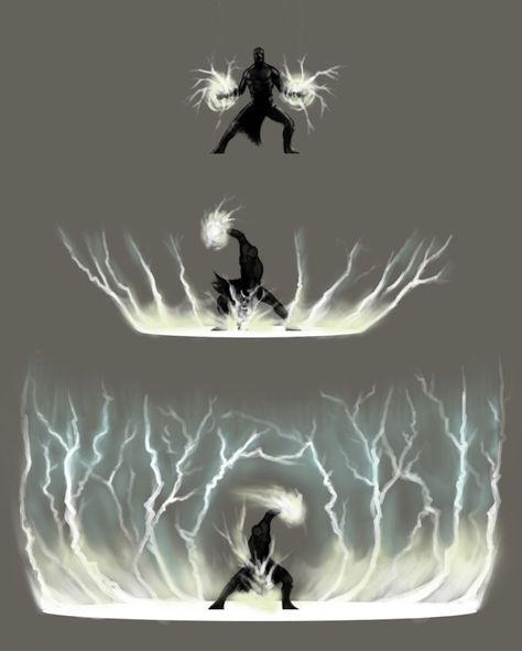 Lighting Magic Powers, Electrokinesis Power, Electric Powers Art, Superpower Concept Art, Lightning Superpower, Electric Powers Magic, Fire Powers Drawing, Cloud Powers, Lighting Powers