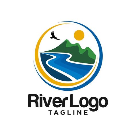 Valley Logo, River Logo, Character Tattoos, Valley River, Management Logo, Visit Card, Cartoon Character Tattoos, River Cottage, Cottage Farm