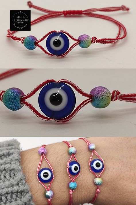 #мартеница #Μάρτης #mărțișor #мартинка S Meaning, Kos Greece, Beads Craft Jewelry, Diy Bracelets Tutorials, Bracelet Craft Diy, Diy Bracelets Easy, Evil Eyes, Diy Bracelet Designs, Diy Bracelets Patterns