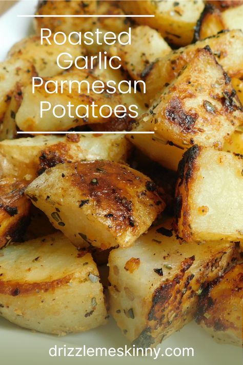 Ww Baked Potatoes, Roasted Potatoes With Russet Potatoes, Low Calorie Roasted Potatoes, Potato Side Dishes For Fish, Macro Friendly Potato Recipes, Low Calorie Potatoes, Parmesan Russet Potatoes, Oven Roasted Russet Potatoes Easy, Russet Potato Recipes Roasted