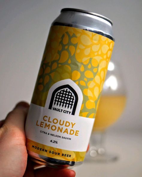 Cloudy Lemonade Citra & Nelson Sauvin Sour Beer, 4.2% Vault City | @vaultcitybrewing . . 8/10 ⭐⭐⭐⭐⭐⭐⭐⭐ #beer #vaultcity Cloudy Lemonade, a Citra & Nelson Sauvin Sour Beer brewed by Vault City, is a zesty and invigorating beer with an alcohol percentage of 4.2%. This sour beer showcases the bright and citrusy flavours of lemon, complemented by the fruity characteristics of Citra and Nelson Sauvin hops. It pours a hazy golden colour with a fluffy white head that dissipates quickly. The aroma ... Sour Beer, White Head, Beer Brewing, Tropical Fruit, Lemon Zest, Vaulting, Golden Color, Taste Buds, Craft Beer