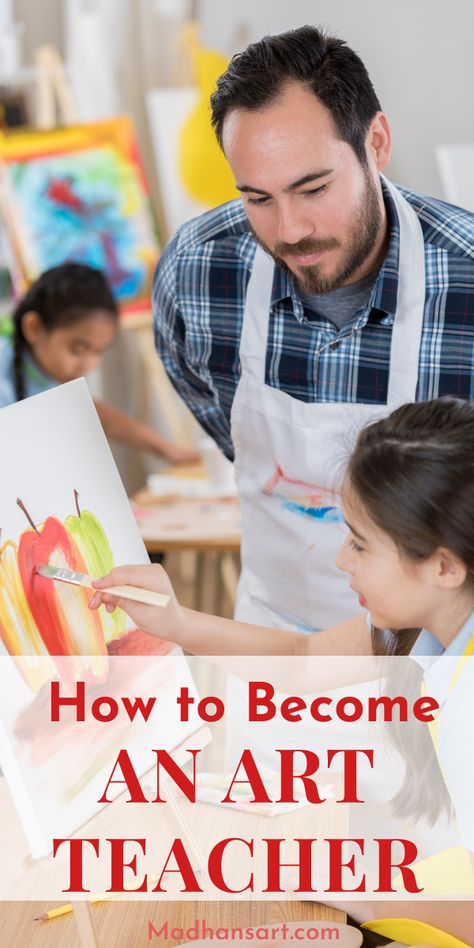 How To Become An Art Teacher, Art Teacher Portfolio, Art Teacher Resume, Art Teacher Classroom, Art Teacher Aesthetic, Online Teaching Jobs, Teacher Portfolio, Teacher Resume Examples, Art Careers