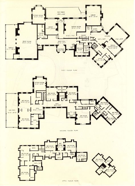 Myron C Taylor House 05 Mansion Layout, Royal Estate, Manor Floor Plan, Mansion Plans, Bly Manor, Dorothy Draper, House Plans With Pictures, 3d Floor Plans, Modern Floor Plans